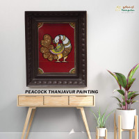 Peacock Thanjavur Painting