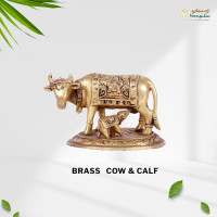 Brass Cow & Calf