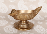 Brass 1.5 Inch Parrot Agal Lamp