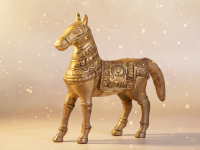 6 Inch Brass Horse