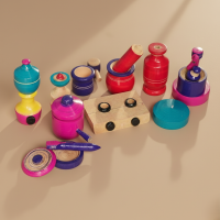 Wood Children cooking set latest