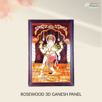 Rose wood Panel Ganesh