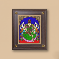 Glass Painting Gajalakshmi