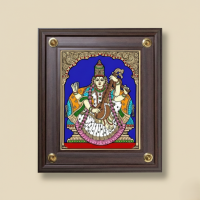 Glass Painting Saraswathi