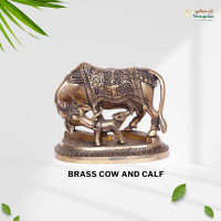 Brass Cow and Calf