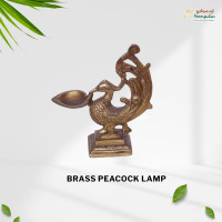 Metal Peacock Lamp
