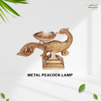 Metal Peacock Lamp