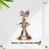 Brass 8 Inch Table Annam Lamp