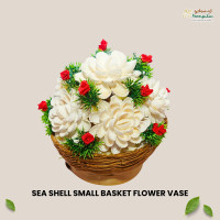 Small Basket Flower Vase Sea shell