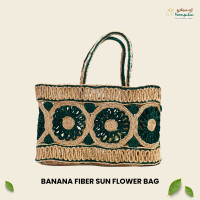 Banana Fiber Sun Flower bag