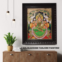 Gajalakshmi Thanjavur Painting
