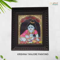 Krishnar Thanjavur Painting