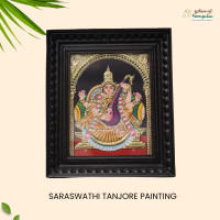 Saraswathi Thanjavur Painting