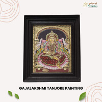 Gajalakshmi Tanjore Painting