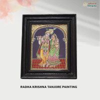 Radha Krishna Thanjavur Painting