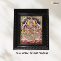Gajalakshmi Thanjavur Painting