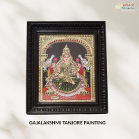 Gajalakshmi Tanjore Painting