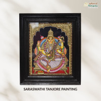 Saraswathi Tanjore Painting