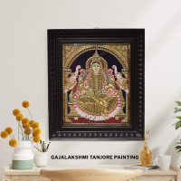 Gajalakshmi Thanjavur Painting
