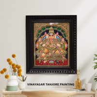 Vinayagar Thanjavur Painting