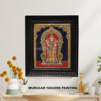 Murugar Thanjavur Painting