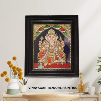 Vinayagar Thanjavur Painting