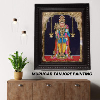 Murugar Thanjavur Painting