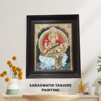 Saraswathi Thanjavur Painting