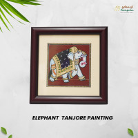 Elephant Thanjavur painting