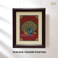Peacock Thanjavur Painting