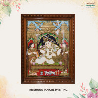 Krishna Thanjavur Painting
