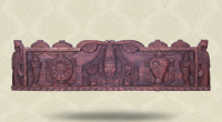 Wooden Vishnu Panel 48x12 inch
