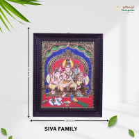 Thanjavur Painting Siva Family