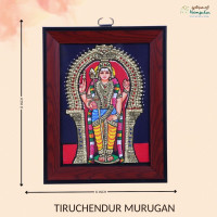Tanjore Painting Tiruchendur Murugan