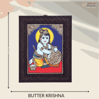 Thanjavur Painting Butter Krishna