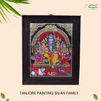 Thanjavur Painting Sivan Family