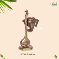 Metal 12 Inch Ganesh