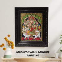 Sivanparvathi Thanjavur Painting