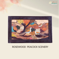 Rosewood Peacock scenery Panel