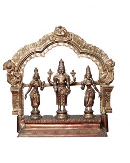 Bronze Perumal set with Thiruvatchi