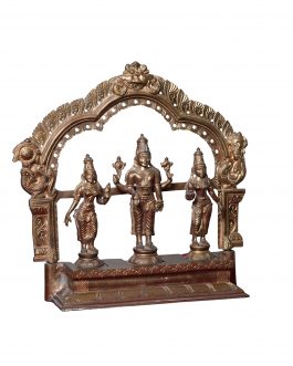 Bronze Perumal set with Thiruvatchi