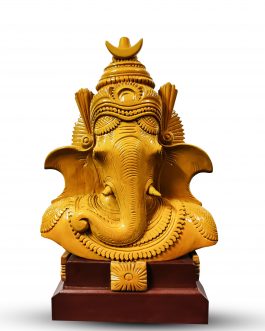 Wood Craving Ganesh Brust