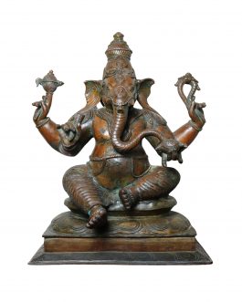 Bronze Sitting Ganesh 24 inch